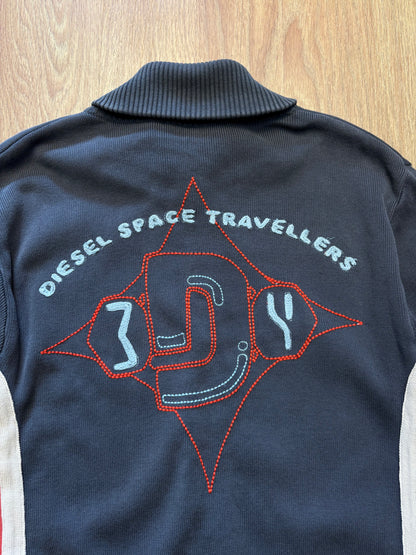 Diesel Space Traveller 2000s Zip-up Knit Jumper (L)