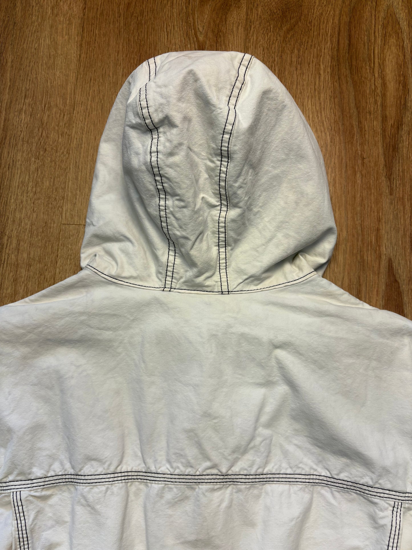Diesel Industry 90s Contrast Stitch White Canvas Jacket (M)