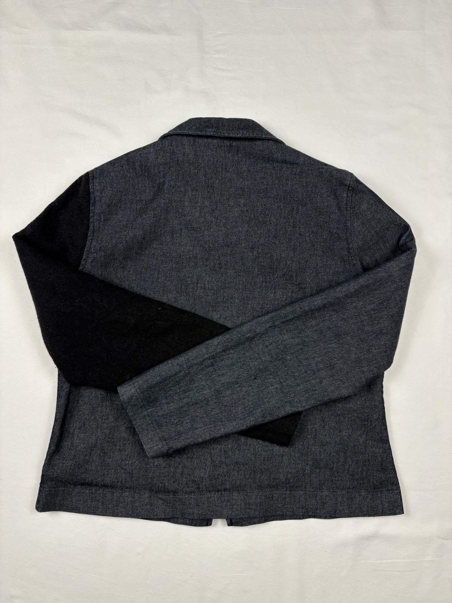 Vintage Depech Mod Indigo Denim Double Zip Jacket (women's S)