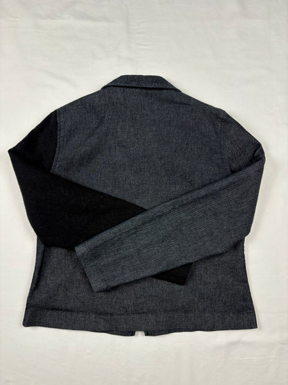 Vintage Depech Mod Indigo Denim Double Zip Jacket (women's S)