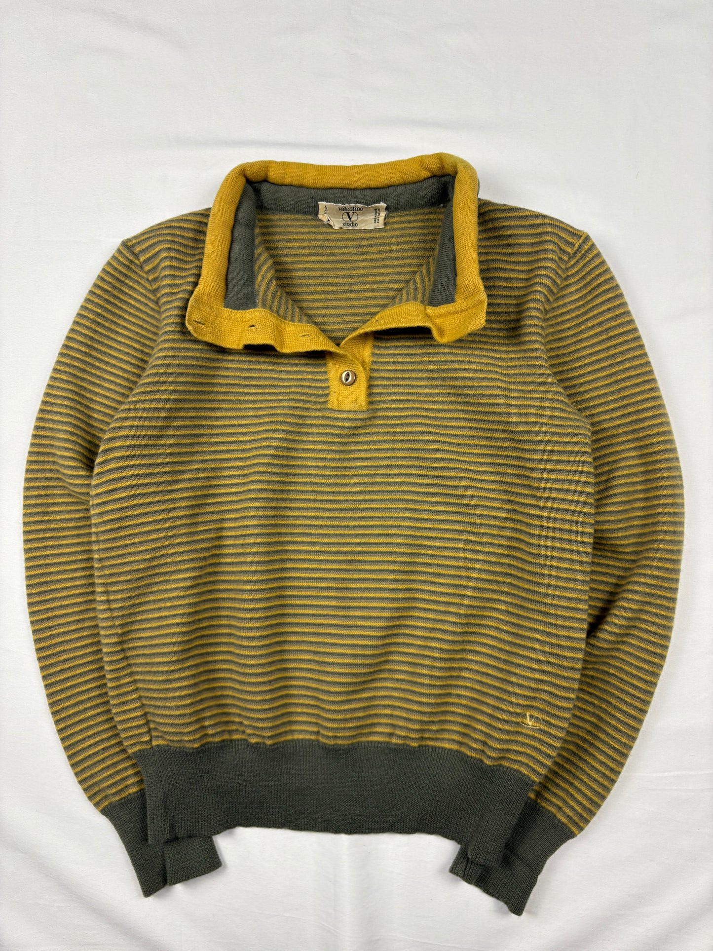 Vintage Valentino 90s Italian Made Stripe Jumper (women's XS)