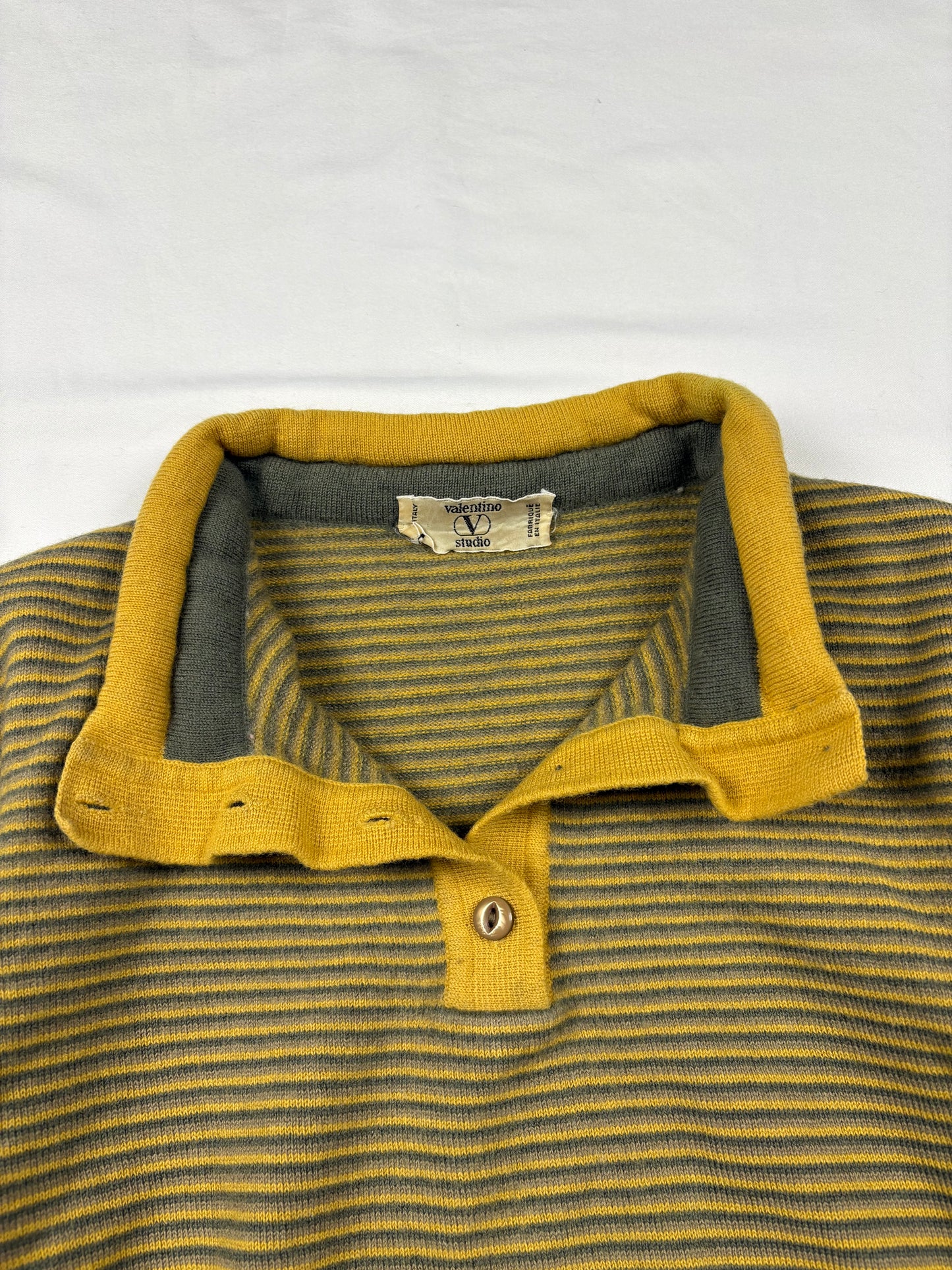 Vintage Valentino 90s Italian Made Stripe Jumper (women's XS)