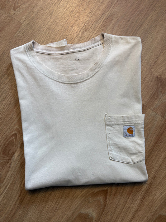 Carhartt 90s Heavyweight Off-White Pocket Tee (L)