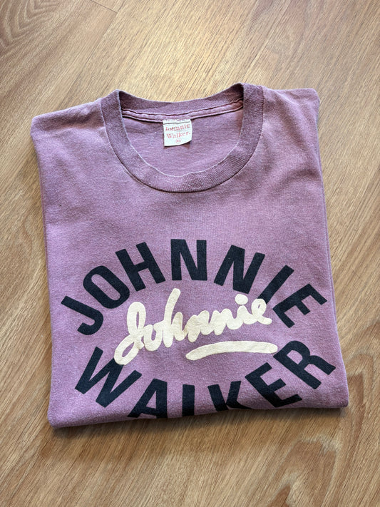 Johnnie Walker Alcohol 90s Light Purple Graphic Tee (XL)