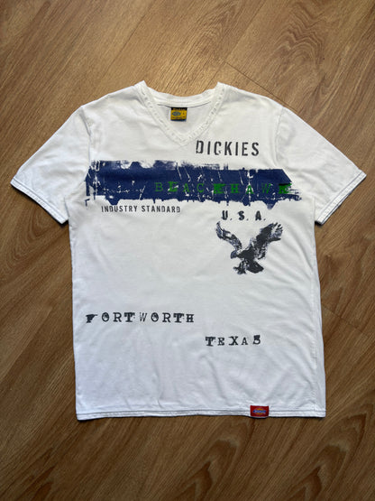 Dickies Workwear 2000s White Graphic Tee (L)
