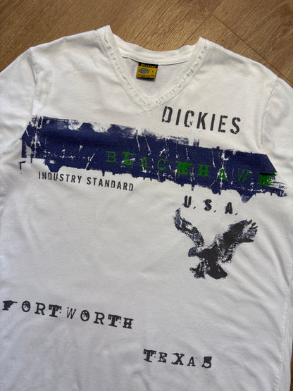 Dickies Workwear 2000s White Graphic Tee (L)