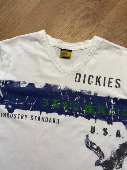 Dickies Workwear 2000s White Graphic Tee (L)