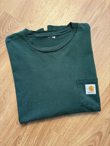 Carhartt 90s Heavyweight Dark Green Pocket Tee (L)