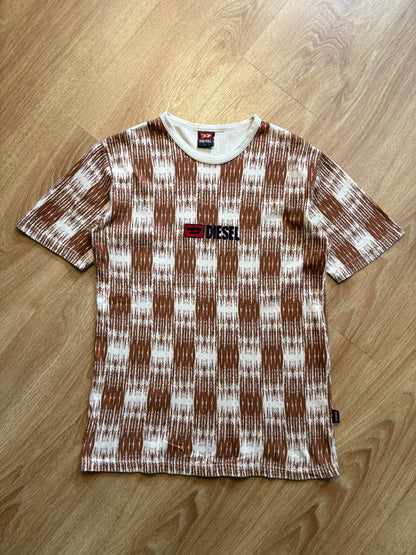 Diesel Industry 90s Pastel Brown Embroidered Top (L)
