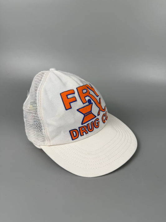 Vintage Drug Co White Floppy Mesh Trucker Hat