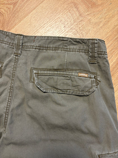 Vintage LEE Dungarees Carpenter Khaki Green Shorts (32w)