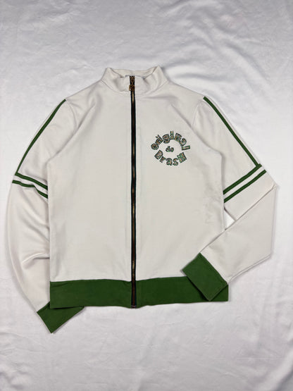Vintage Brasil Football White + Green Track Jacket (women's S)