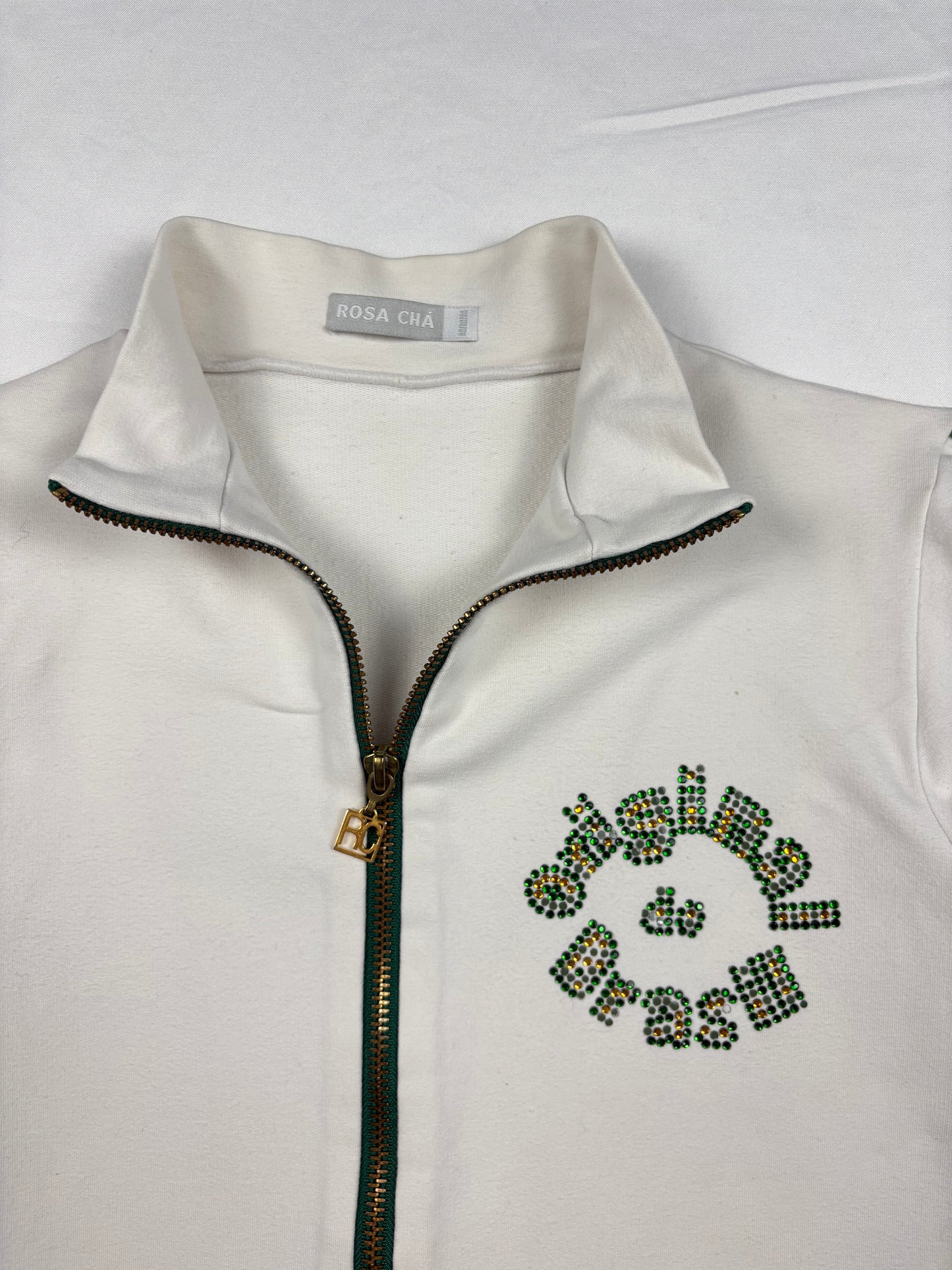Vintage Brasil Football White + Green Track Jacket (women's S)