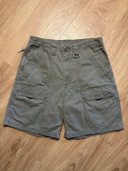 Vintage Wrangler Khaki Green Multi-pocket Cargo Shorts (32w)