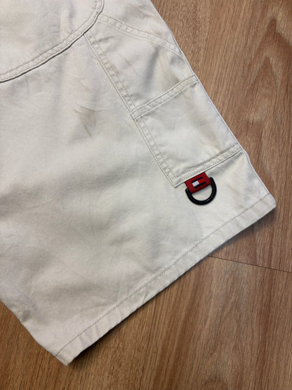 Vintage Tommy Hilfiger Chalk White Carpenter Shorts (32w)
