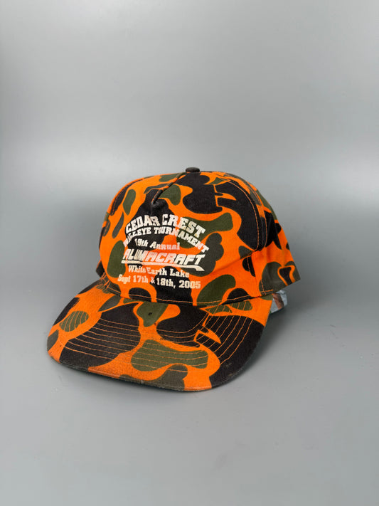 Vintage Workwear Orange Camo Trucker Hat