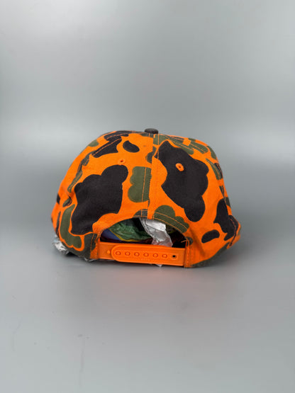 Vintage Workwear Orange Camo Trucker Hat