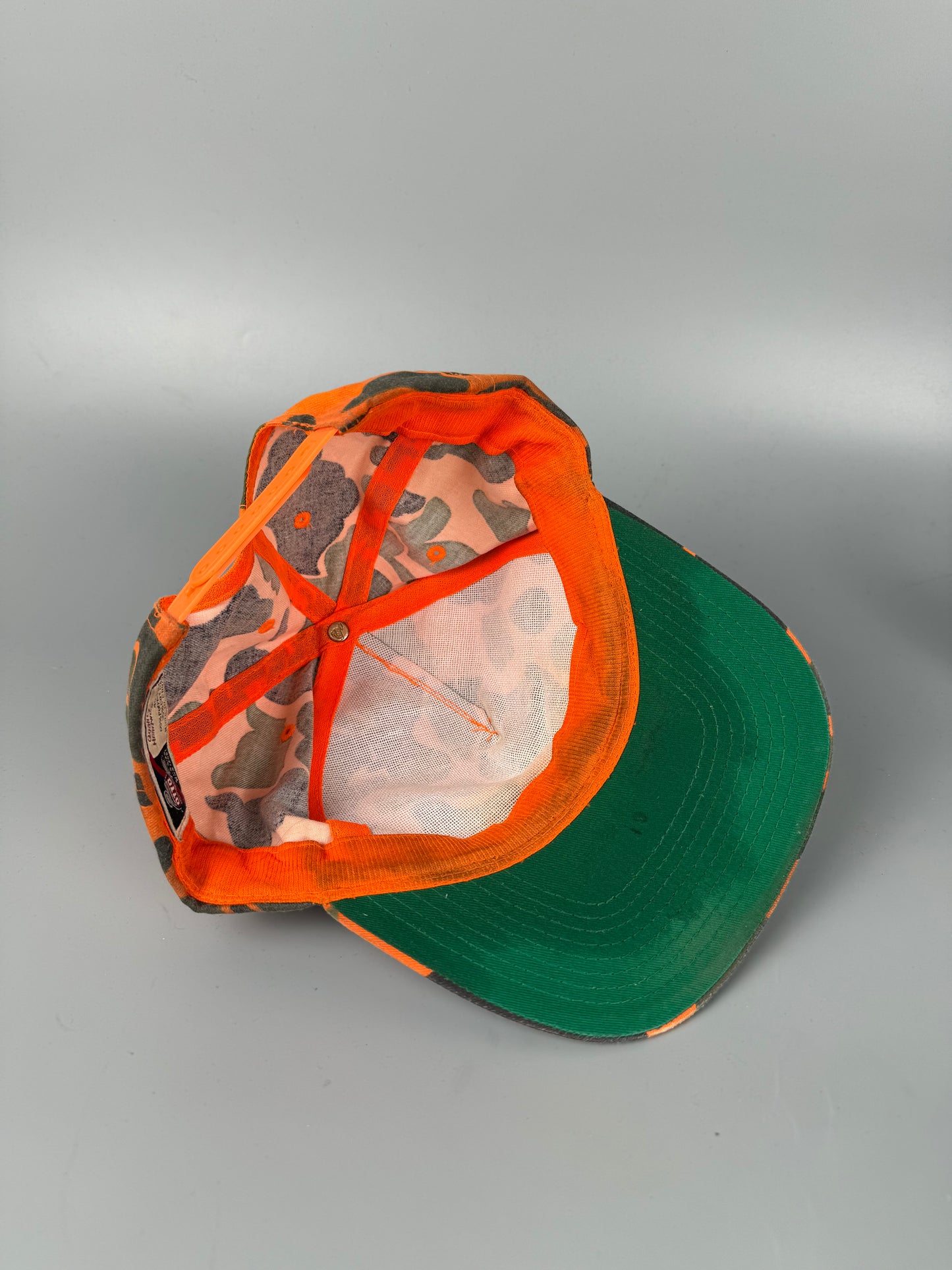 Vintage Workwear Orange Camo Trucker Hat