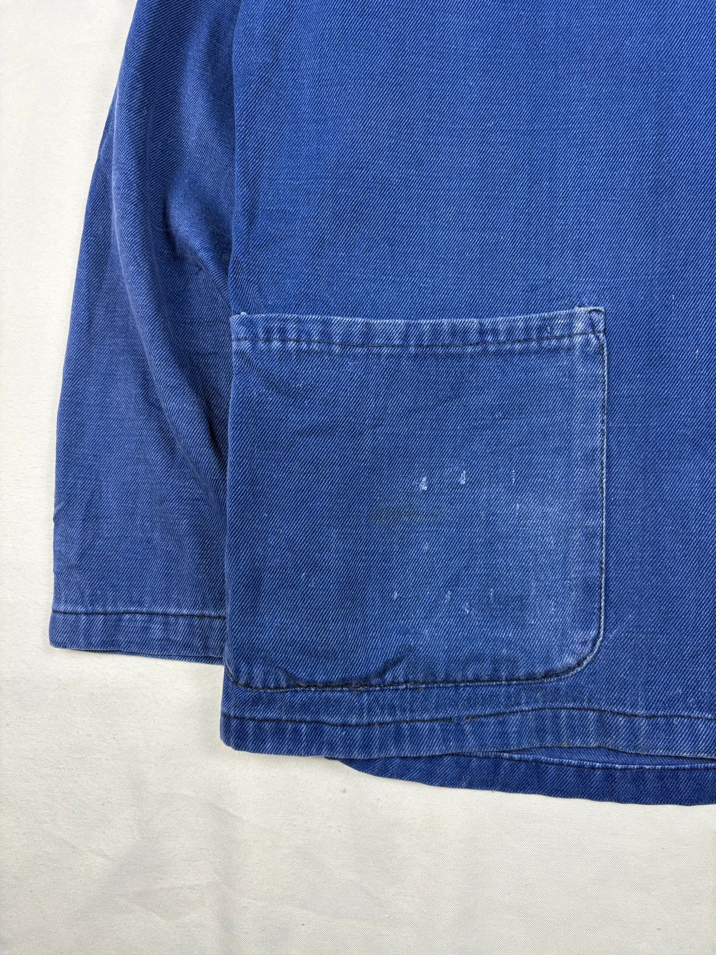 True Vintage 60s Blue French Workwear Chore Jacket (M)