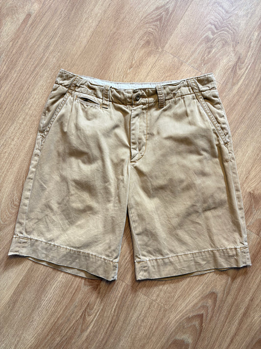 Vintage Ralph Lauren Beige Baggy Shorts (33w)