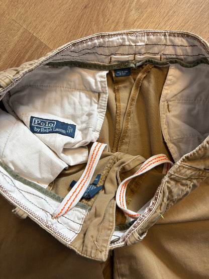 Vintage Ralph Lauren Beige Baggy Shorts (33w)