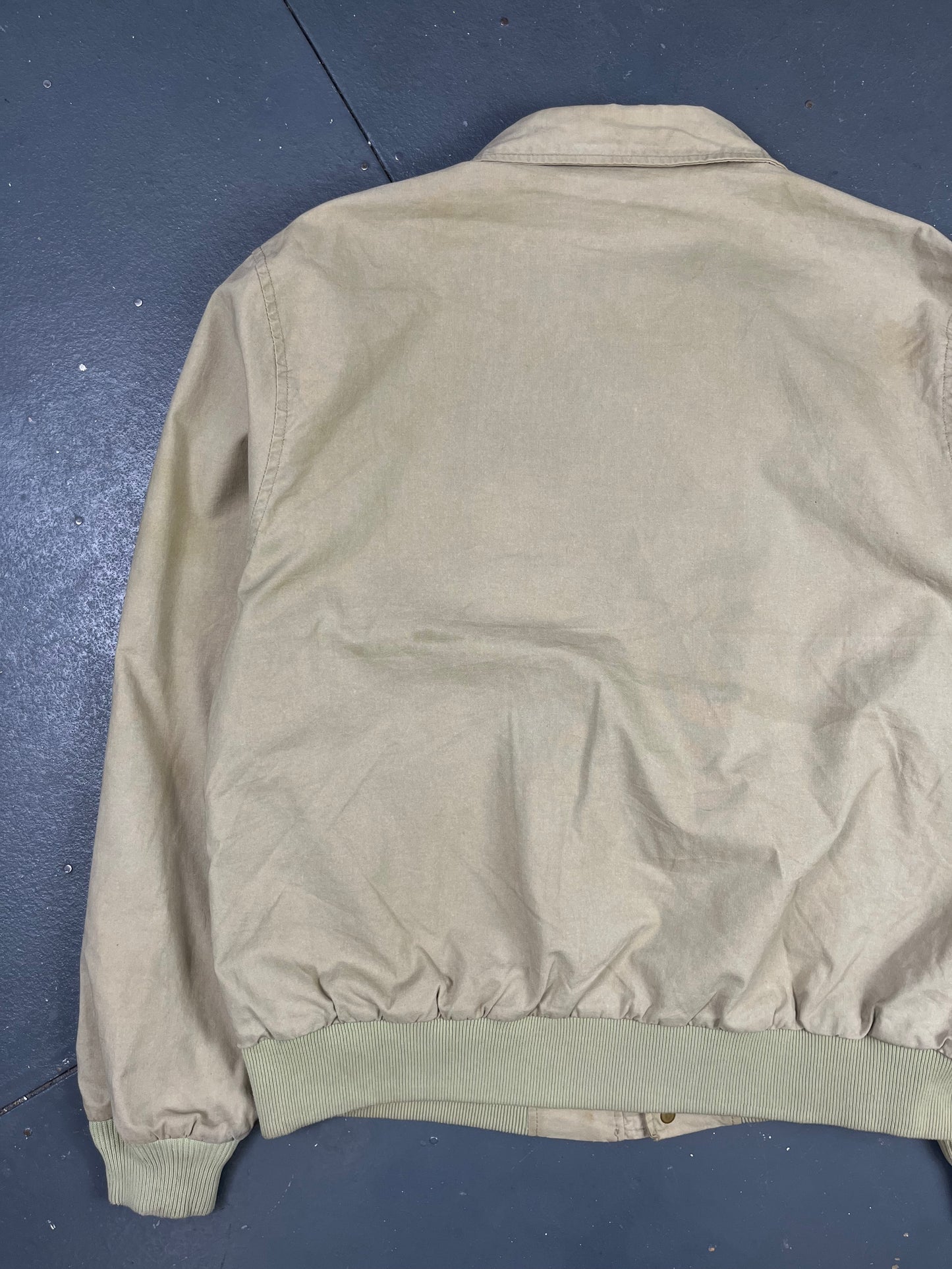 Vintage L.L. Bean 90s Cream Harrington Jacket (L)