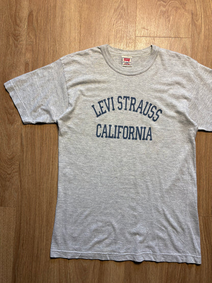 Vintage Levi's Strauss Heather Grey Heavyweight T-shirt (S)