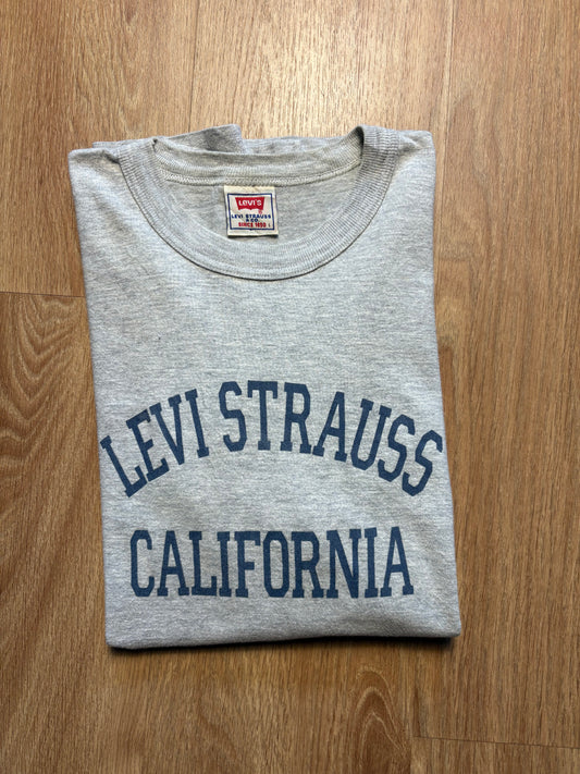 Vintage Levi's Strauss Heather Grey Heavyweight T-shirt (S)
