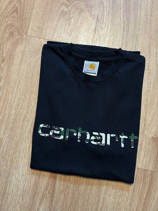 Carhartt Workwear Camo Spellout Black T-shirt (S)