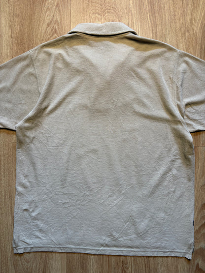 Vintage Nike Beige Quarter Zip Polo Top (L)