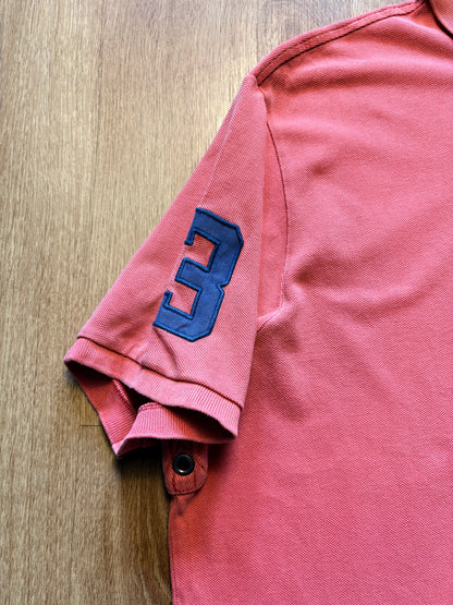 Ralph Lauren Big Horse 2000s Salmon Polo Top (XL)
