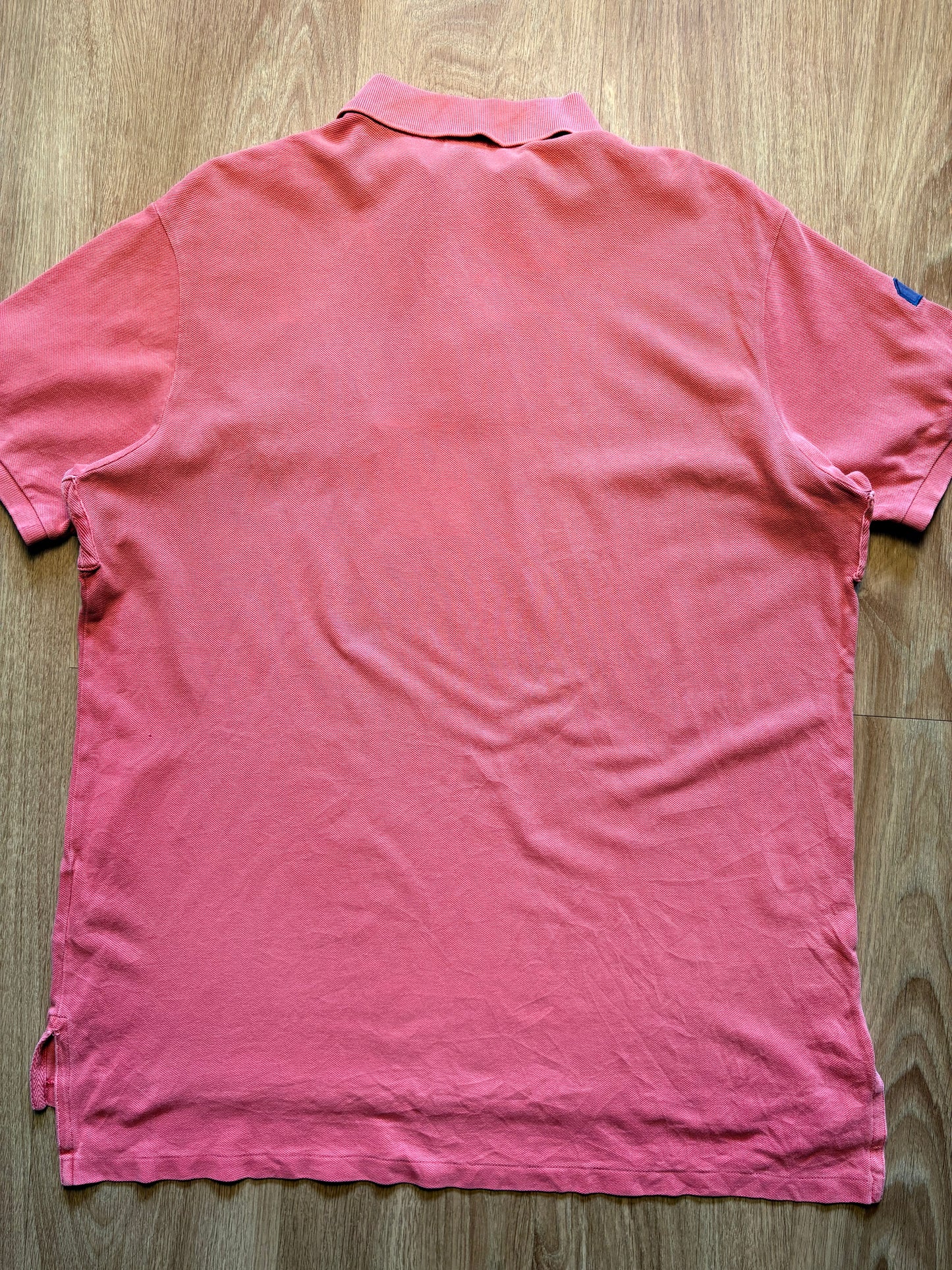 Ralph Lauren Big Horse 2000s Salmon Polo Top (XL)