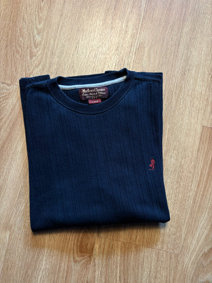 Vintage Marlboro Black Henley Longsleeve Top (L)