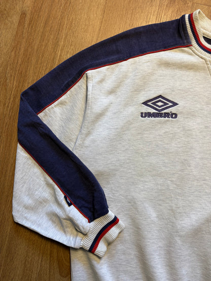 Vintage Umbro Embroidered Spellout Heather Grey (M)