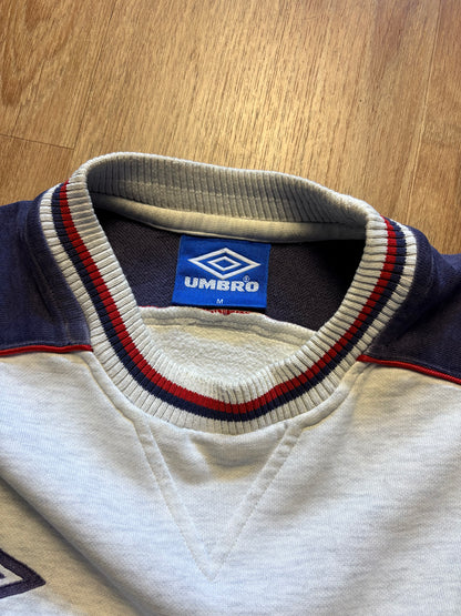 Vintage Umbro Embroidered Spellout Heather Grey (M)