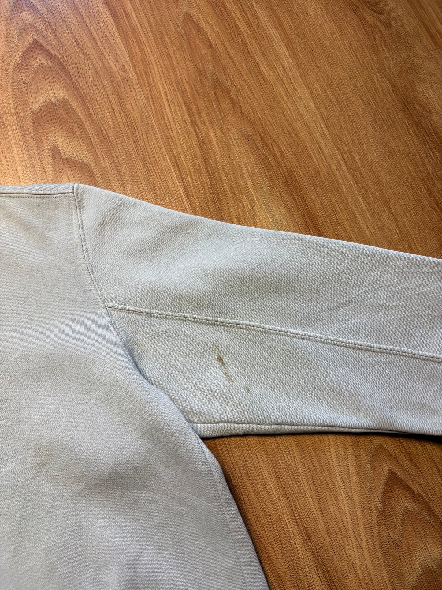 Vintage Adidas Embroidered Spellout Cream Sweatshirt (M)