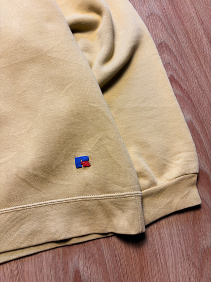 Vintage Russell Athletics Light Yellow Heavyweight Sweatshirt (S)