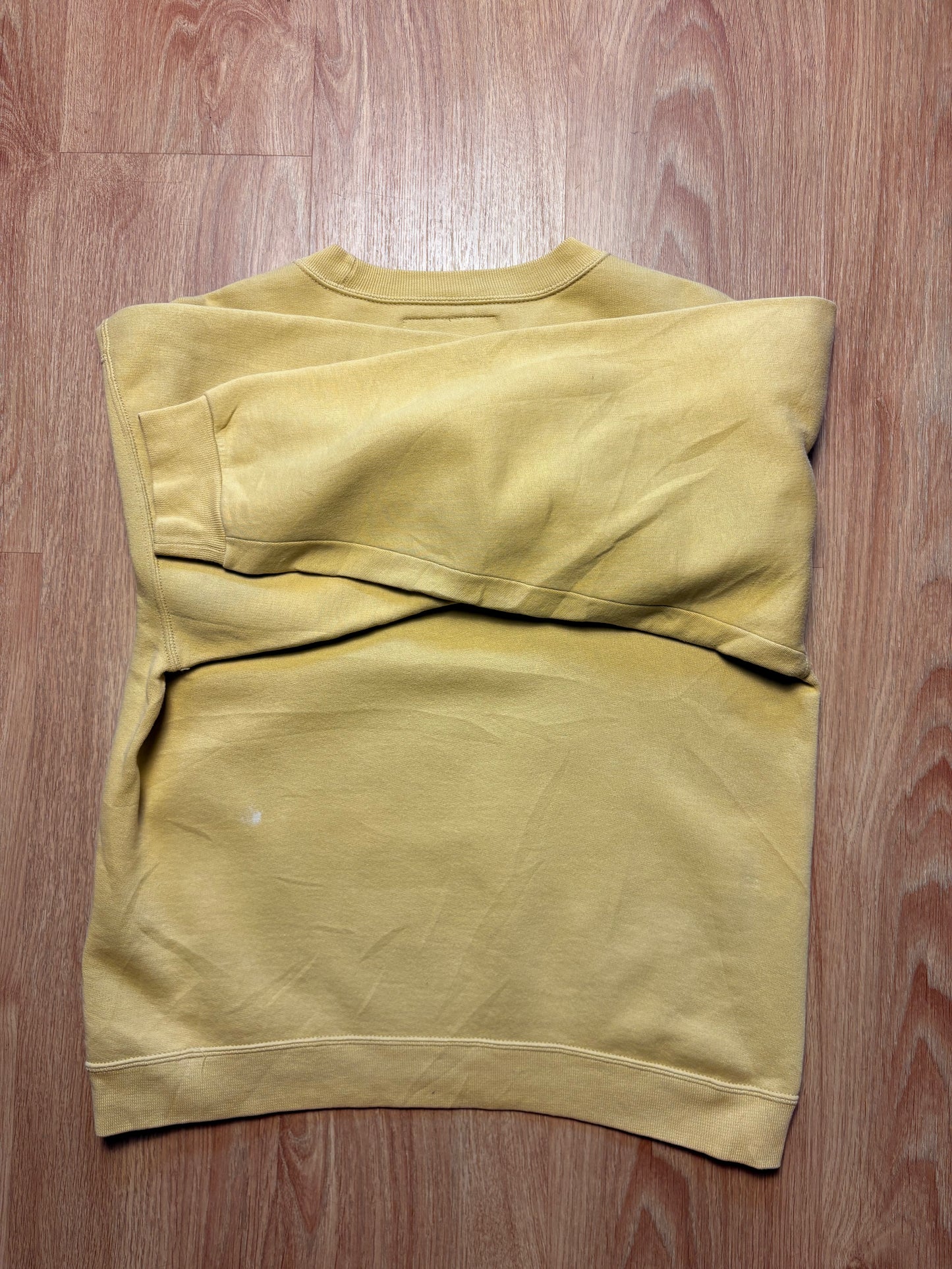 Vintage Russell Athletics Light Yellow Heavyweight Sweatshirt (S)