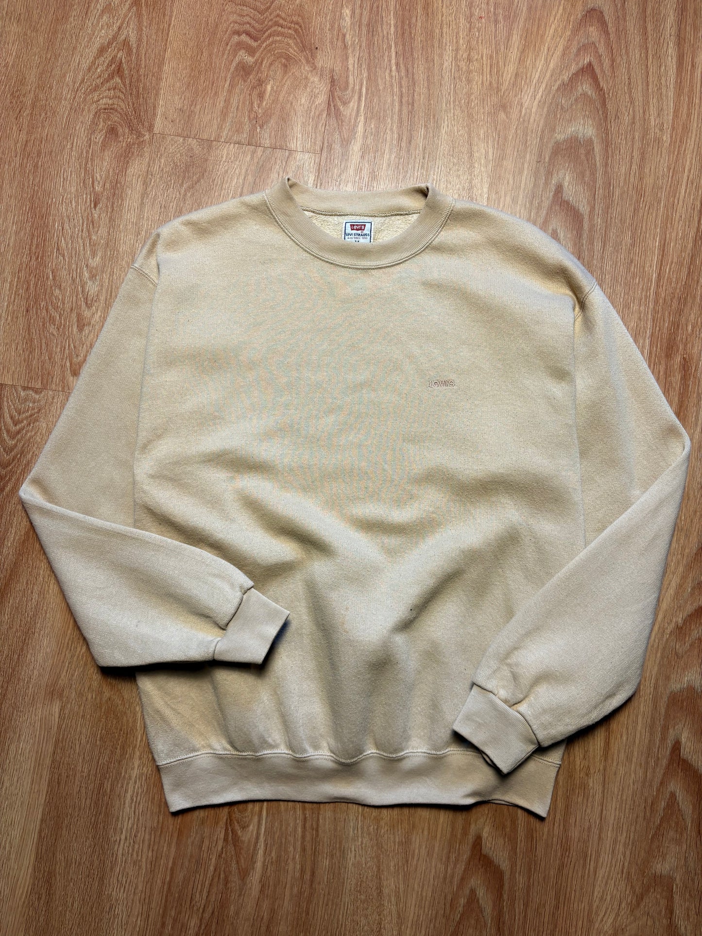 Vintage Levi's Strauss Cream Heavyweight Sweatshirt (M)