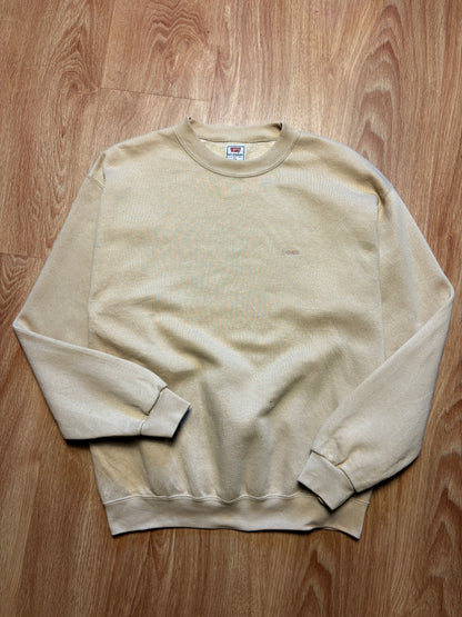 Vintage Levi's Strauss Cream Heavyweight Sweatshirt (M)