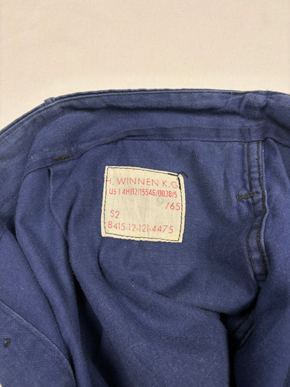 True Vintage 60s Blue French Workwear Cotton Trousers (38w)