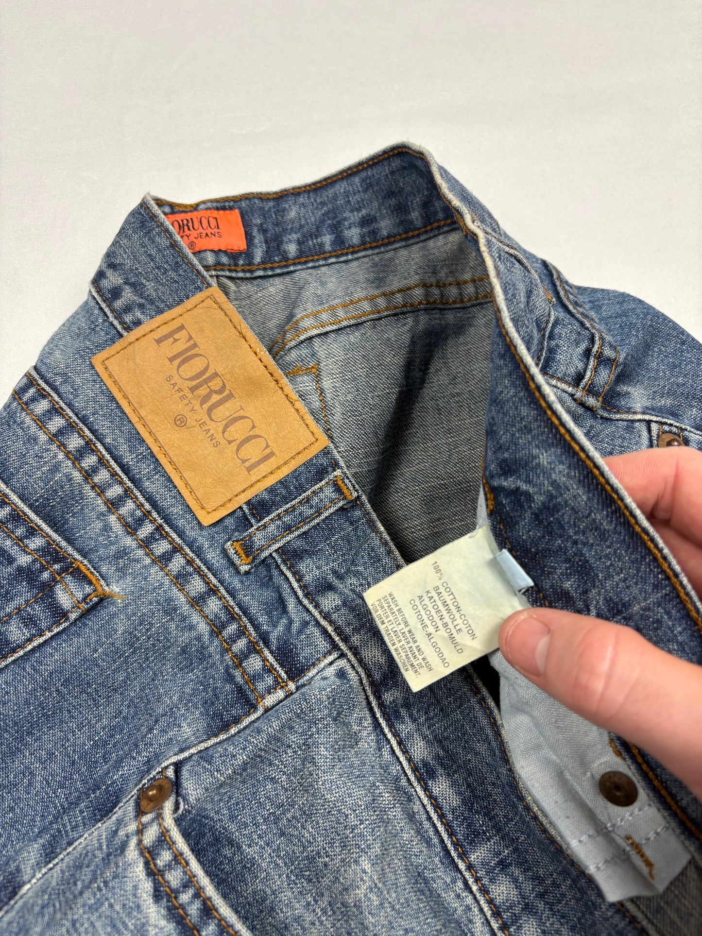 Vintage Fiorucci Bootcut Low Waisted Denim Jeans (32x32)