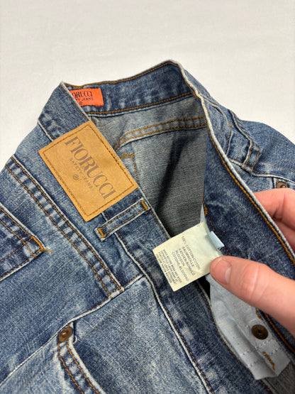 Vintage Fiorucci Bootcut Low Waisted Denim Jeans (32x32)