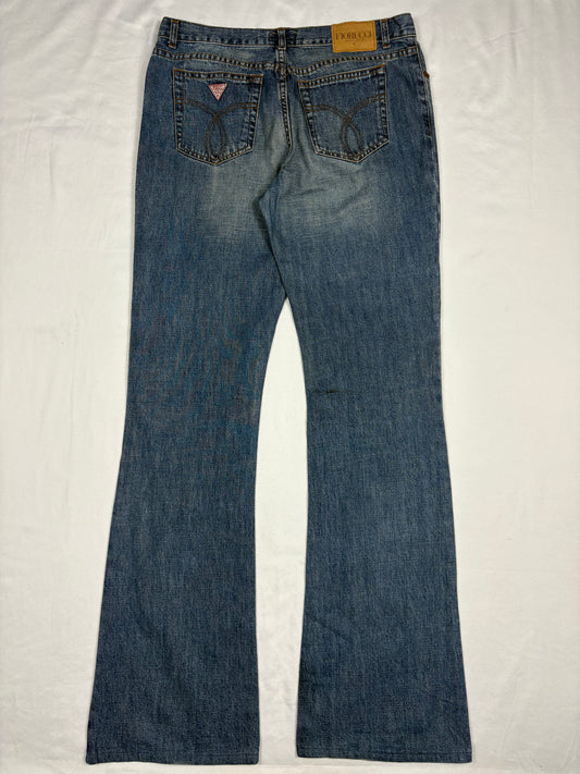 Vintage Fiorucci Bootcut Low Waisted Denim Jeans (32x32)