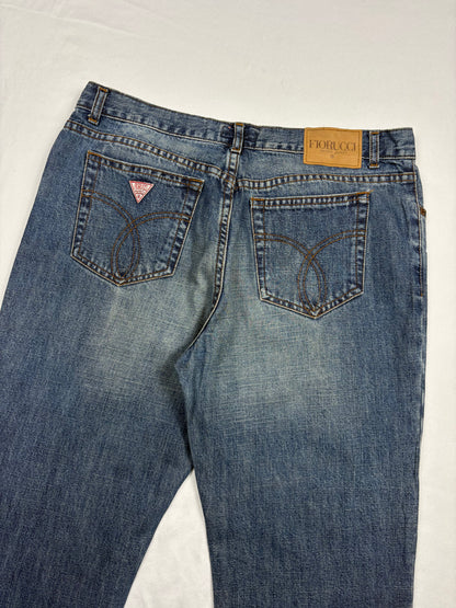 Vintage Fiorucci Bootcut Low Waisted Denim Jeans (32x32)