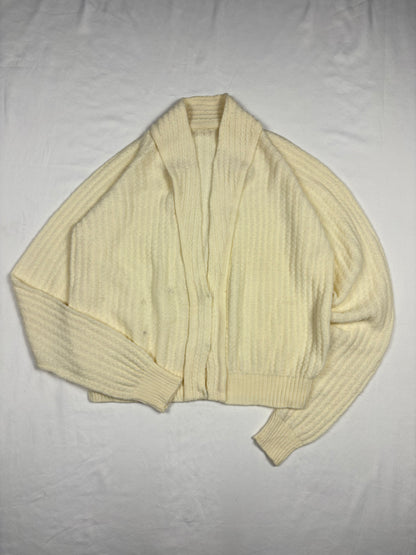 Vintage Italian Made Cream Knit Cardigan (women's S)
