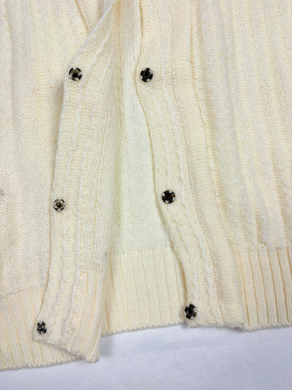 Vintage Italian Made Cream Knit Cardigan (women's S)