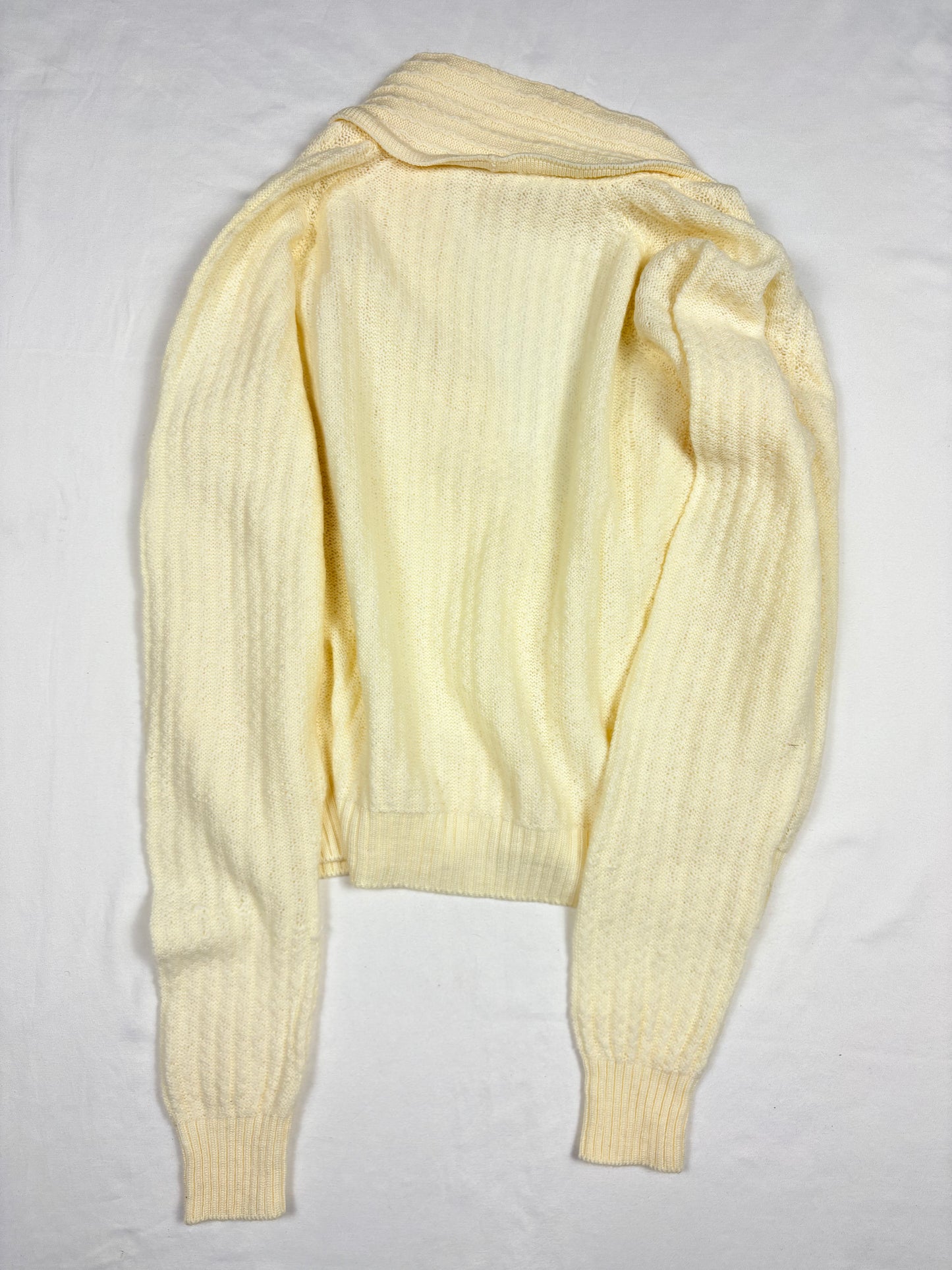 Vintage Italian Made Cream Knit Cardigan (women's S)