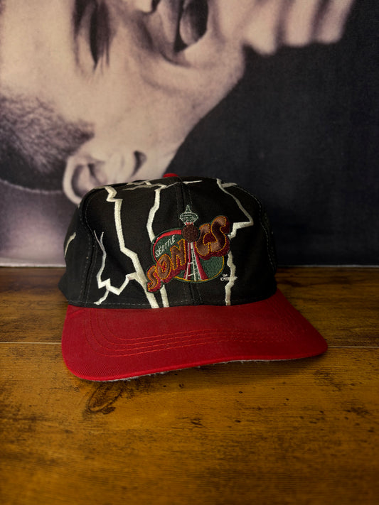 Vintage Seatlle Sonics Lightning Basketball Hat