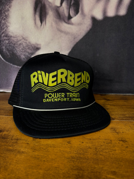 Vintage 90s Green + Black Trucker Hat